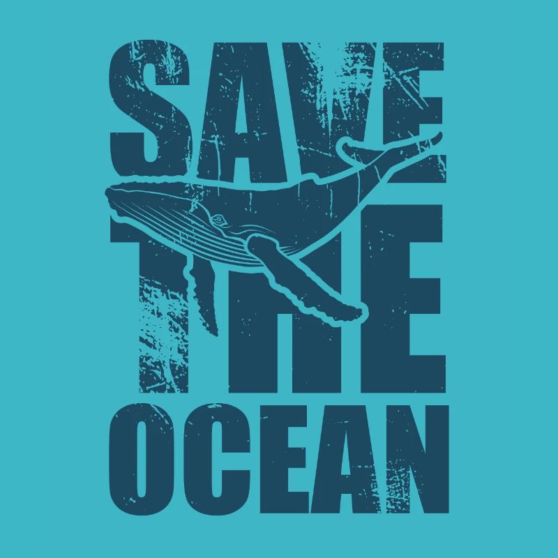 Save the ocean - Wal - Buckelwal - Geschenk