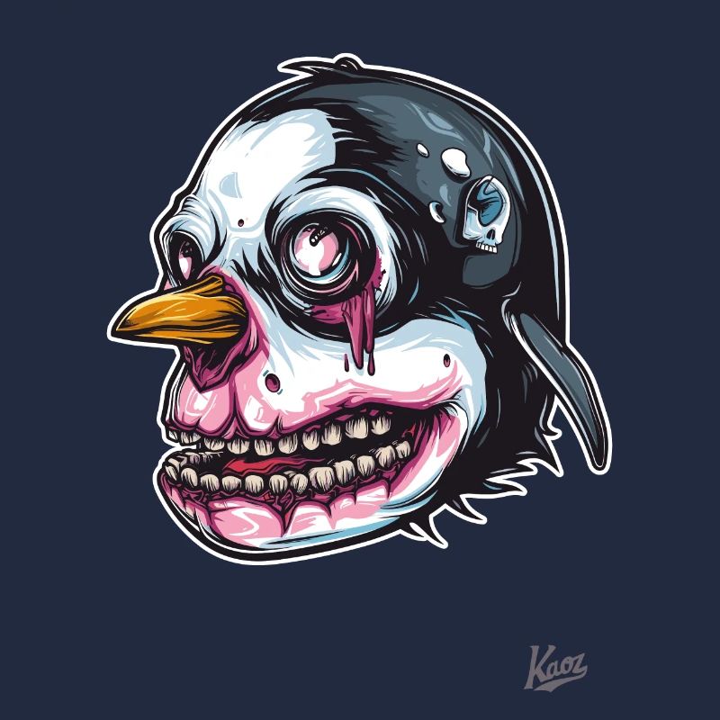 Penguin Mutant Zombie Skull Skull