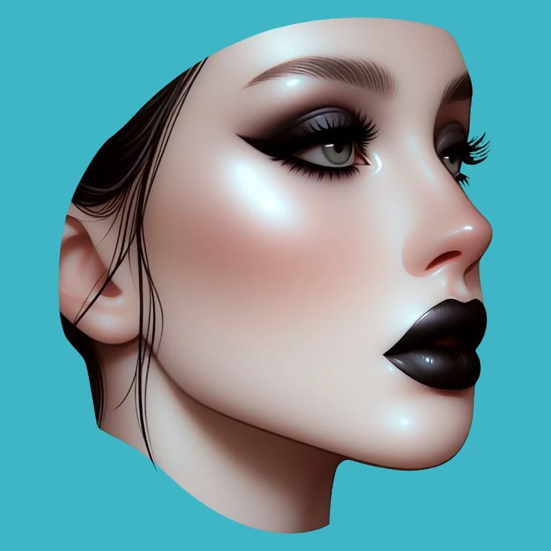 visage - levre noir