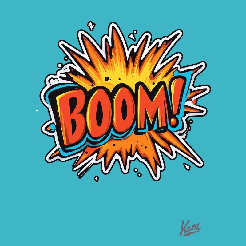 Explosion de dessin animé : Boum !