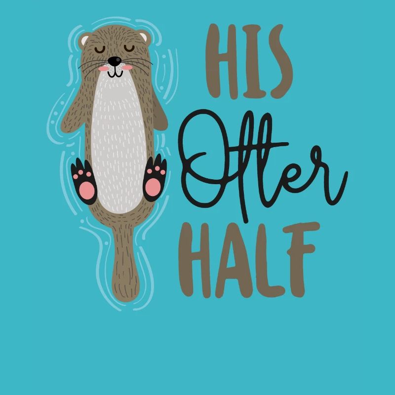 Otter Couple Pun Valentines Day