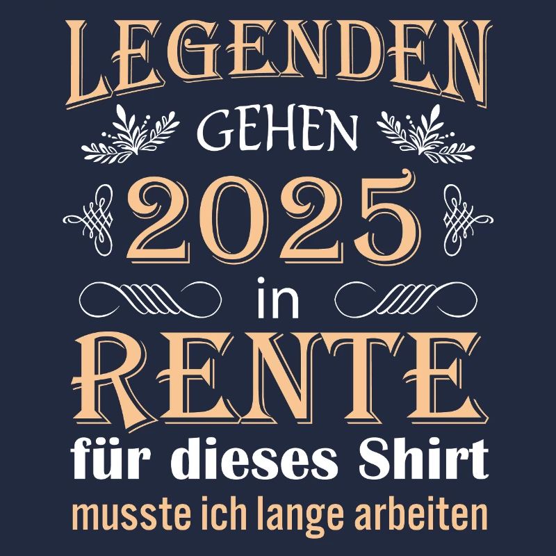 Rente 2025 Ruhestand Geschenk Idee