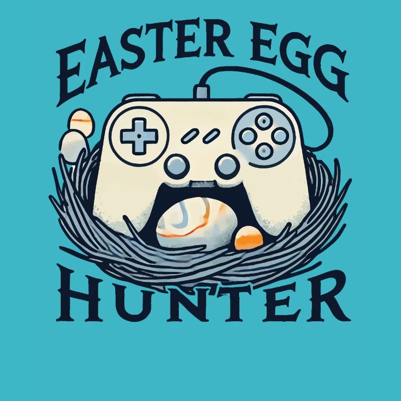 Easter Egg Jäger Gaming Controller Kunst