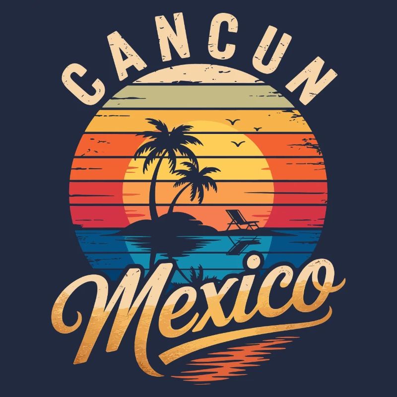 Cancun Retro Beach Sun
