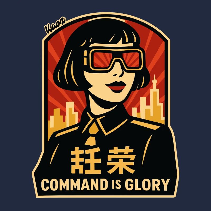 Command Is Glory Retro-Poster
