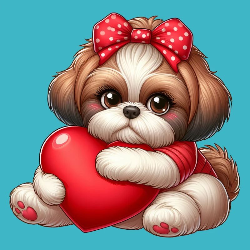 Shih Tzu Karikatur