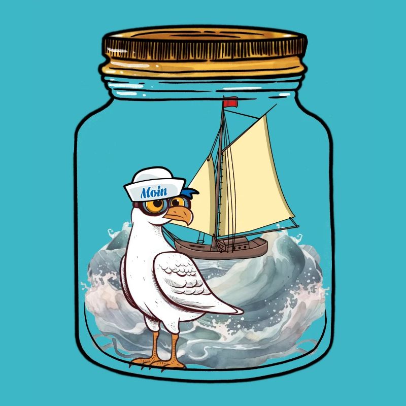 Matrose Möwe Segelschiff Ahoi