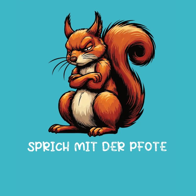 Sprich mit der Pfote Eichhörnchen Eichhorn Nager