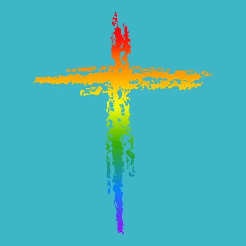 Regenbogen Kreuz 
