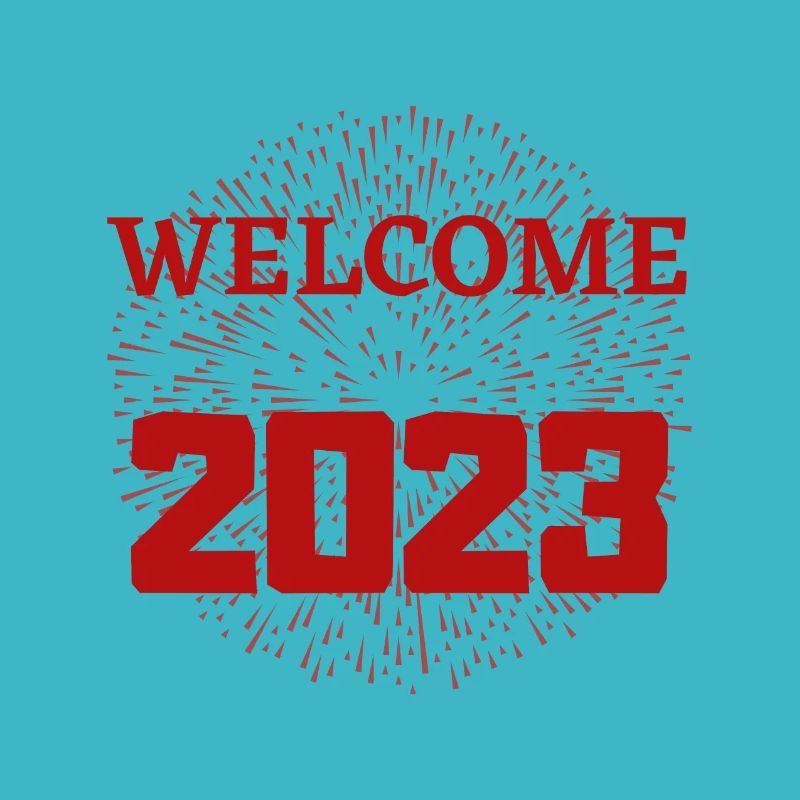 Willkommen 2023 rot