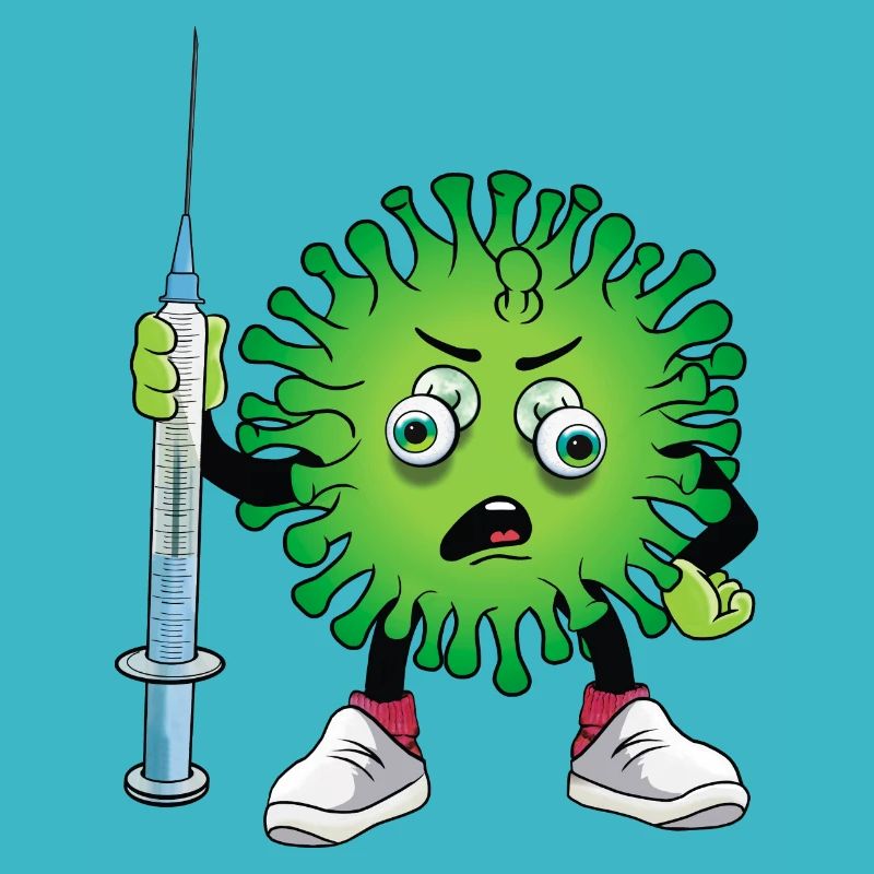 Virus with syringe