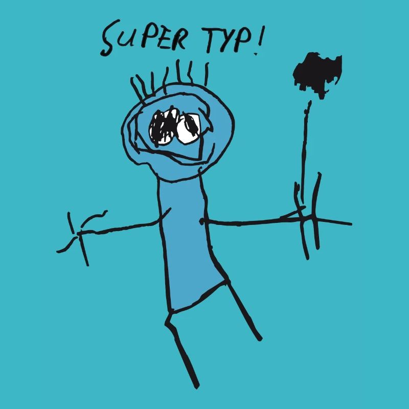 Strichmännchen "Super Typ"