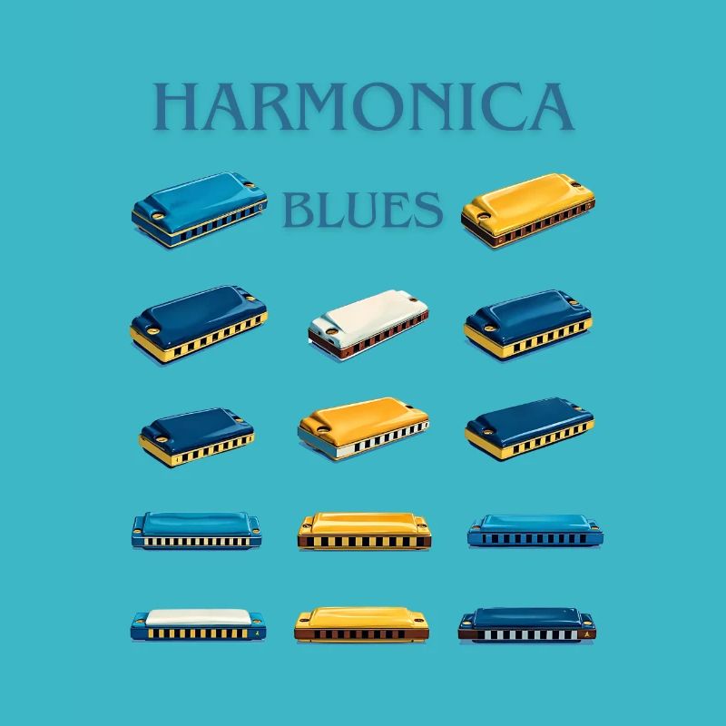 15 harmonica blues icons