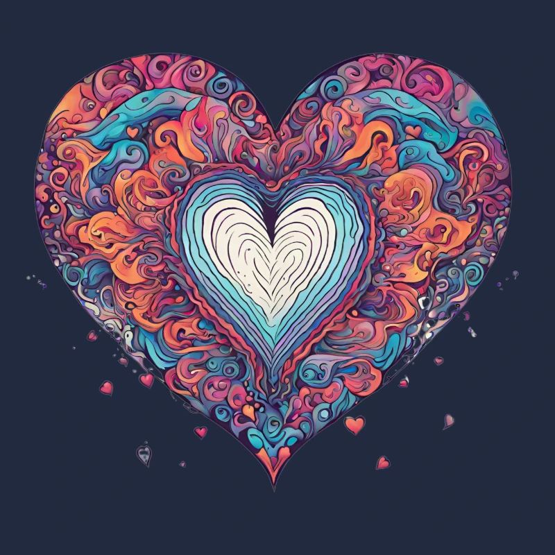 Heart psychedelic