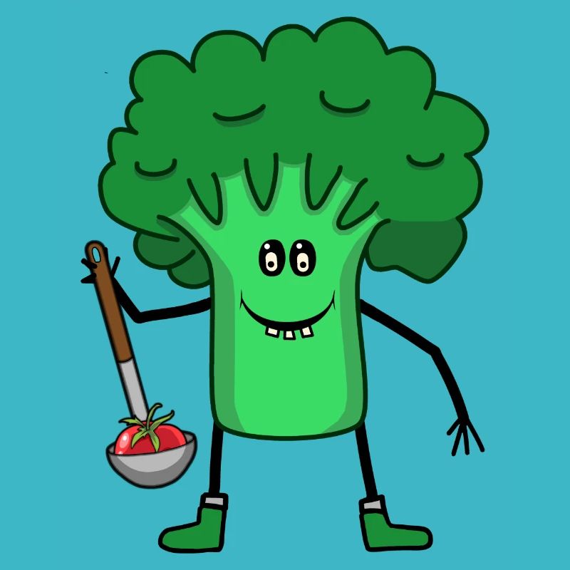 Broccoli Vegetable Soup Ladle Tomato Kitchen