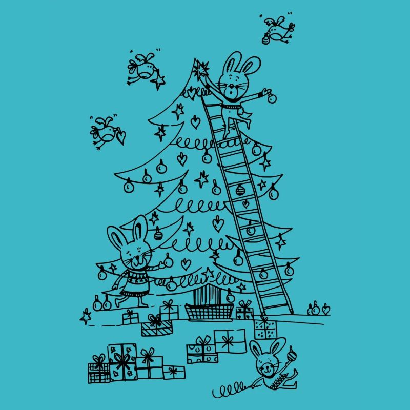 Christmas tree decorating