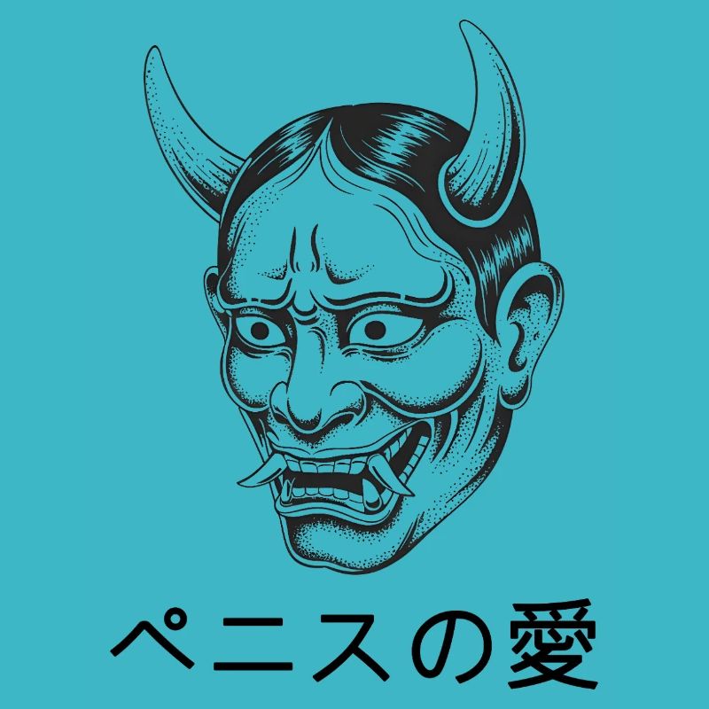 Hannya Maske - Japanisches Dämonendesign
