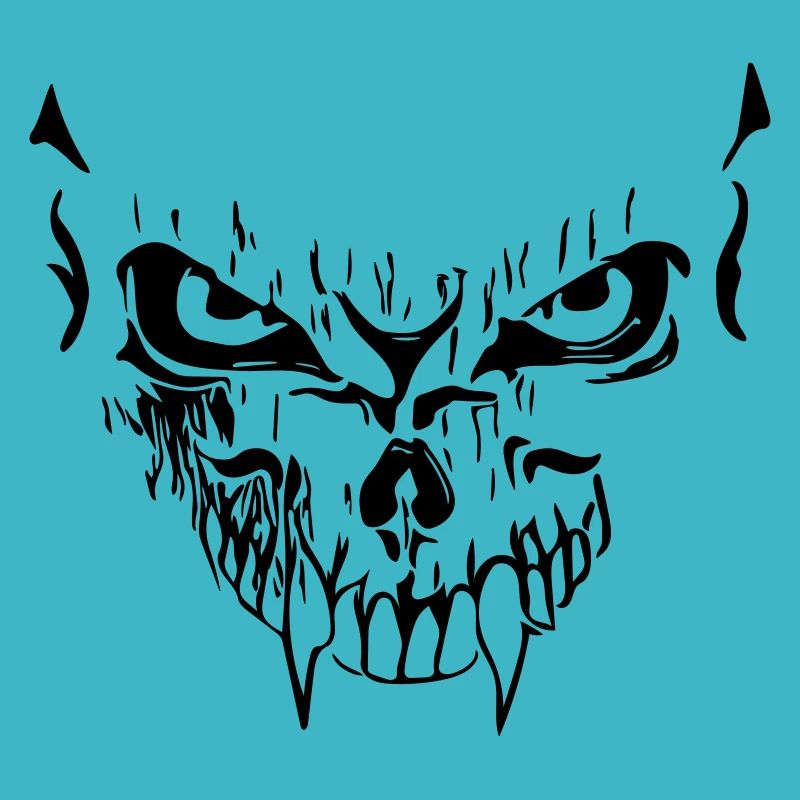 Creepy vector grimace
