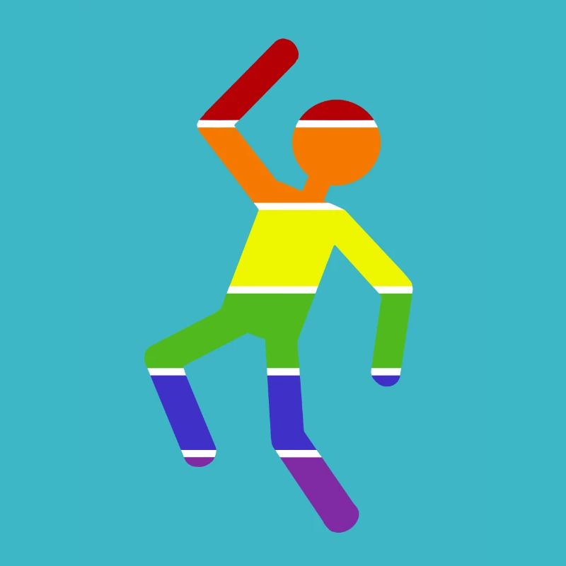 Hombre multicolor