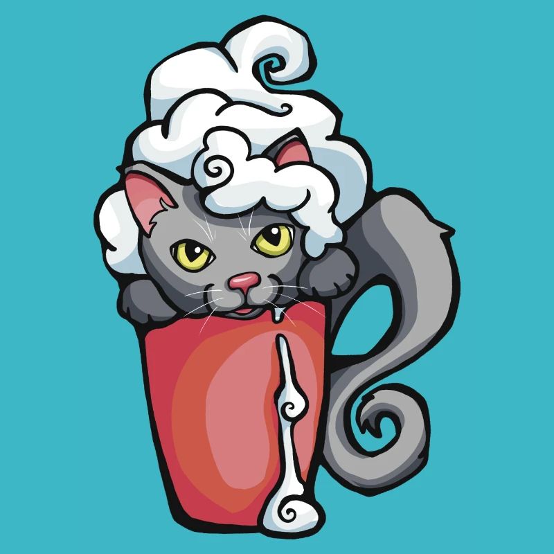 Chat de café