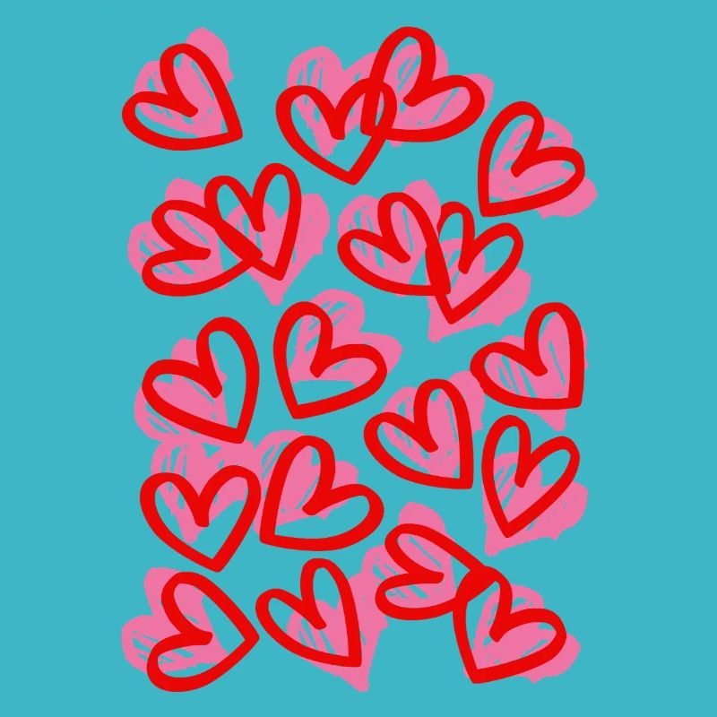 Heartfelt Doodle Hearts Pattern