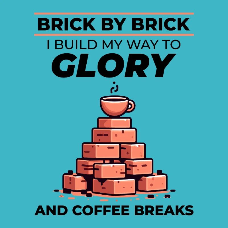 Bricklayer Brick Mason Job Site Humor Coffee Funny