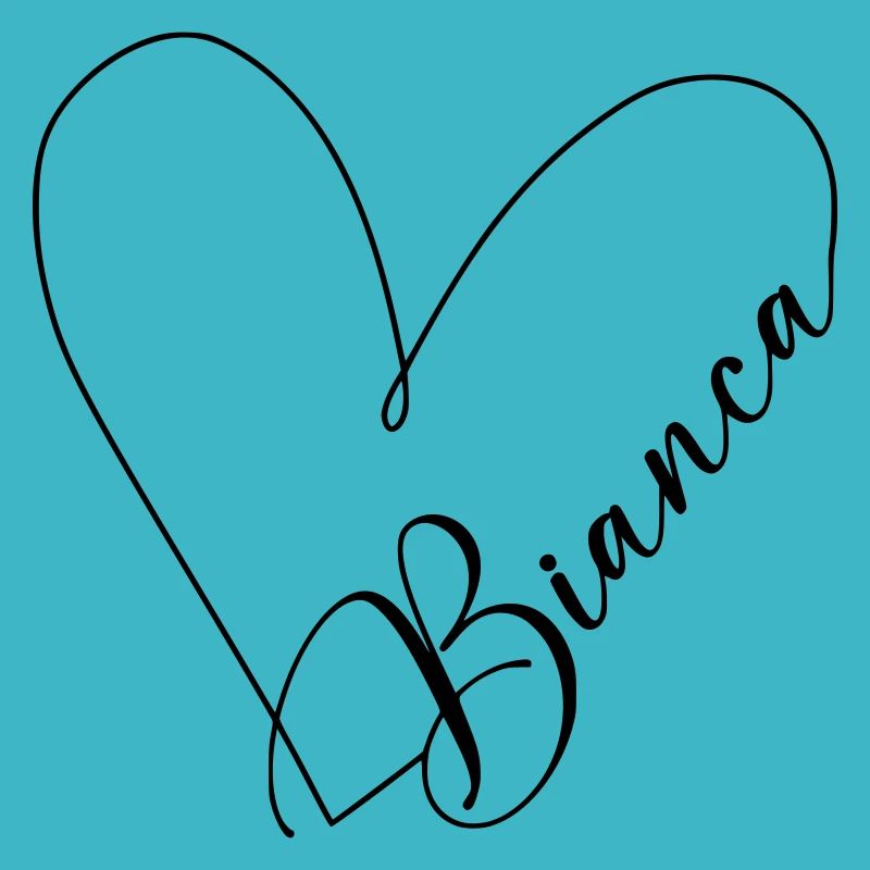 Bianca Name Heart Line
