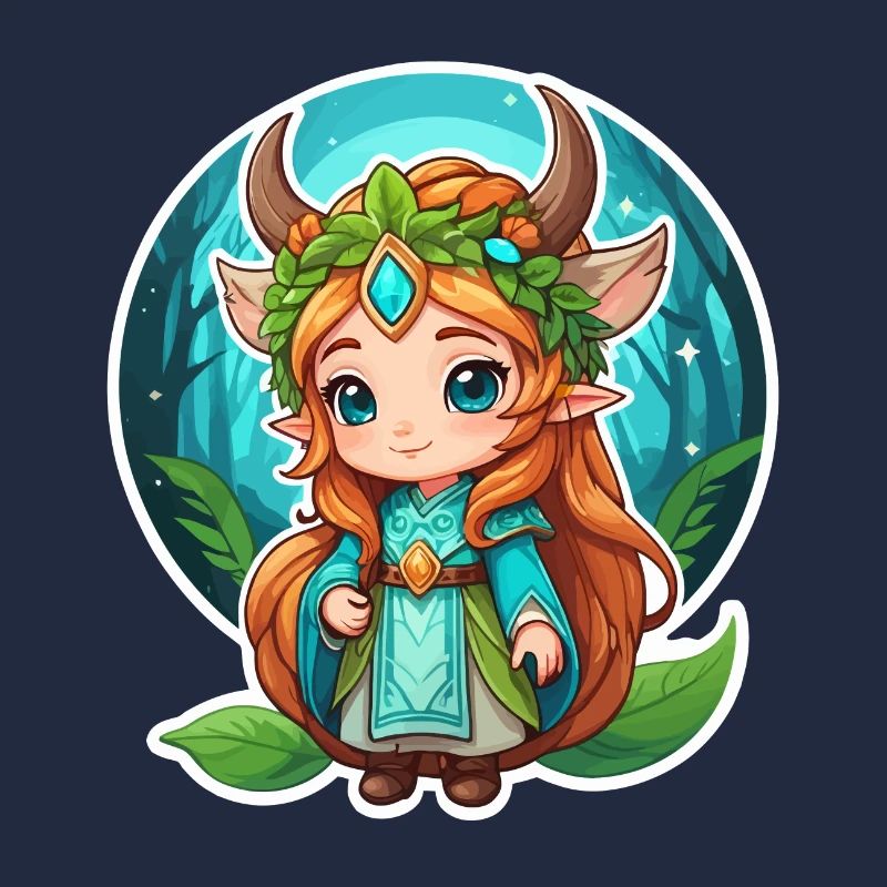 Druide Niedlich Illustration