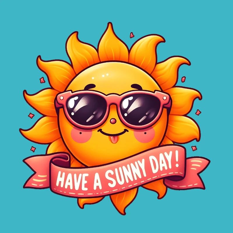 Cool sunshine “have a sunny day!”