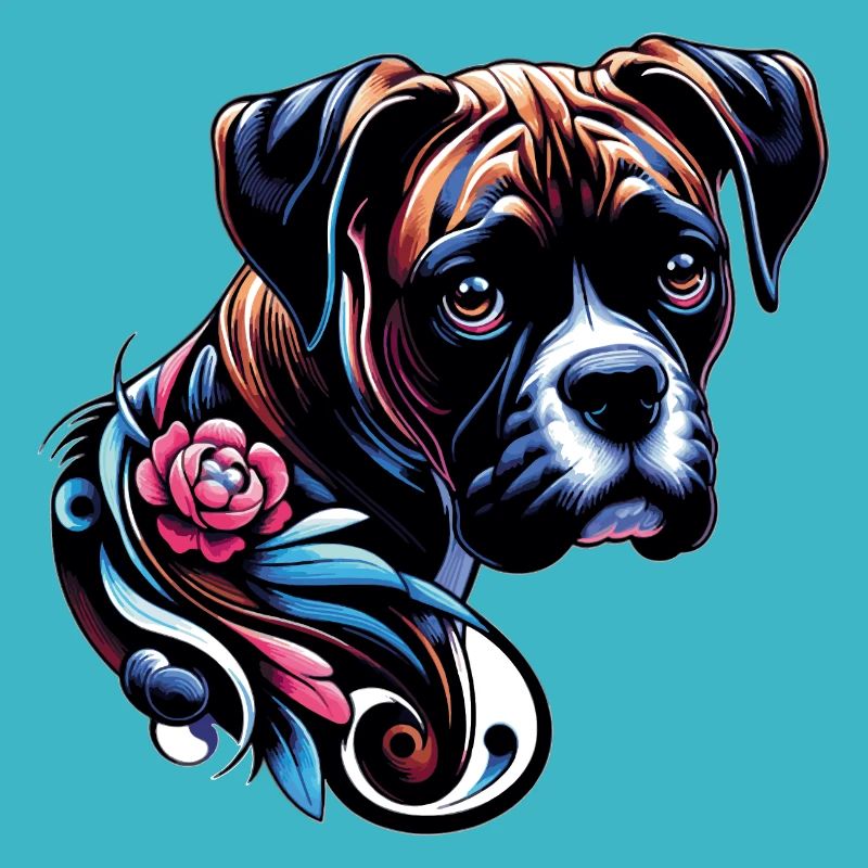 Boxer fleur