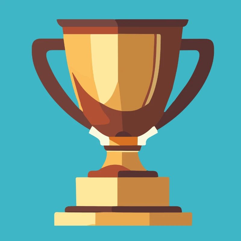 Gewinner Trophäe Gold