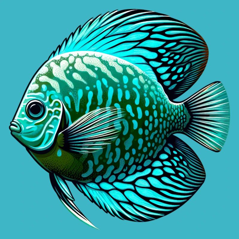 Diskusbuntbarsch Blau