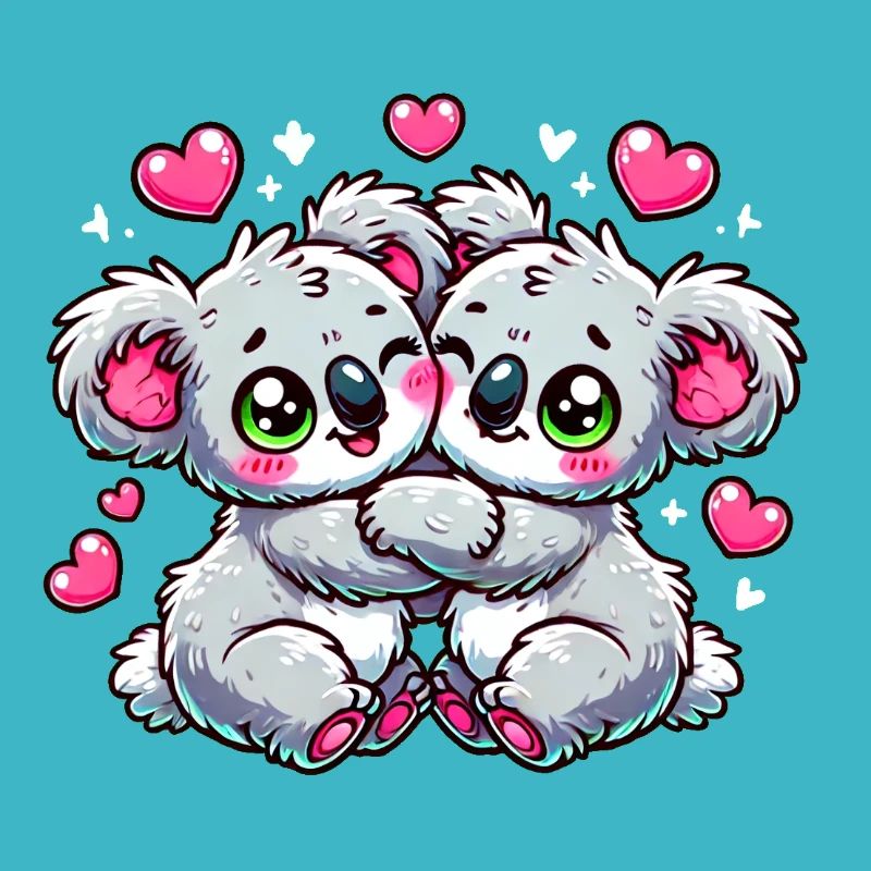Verliebte Koalas