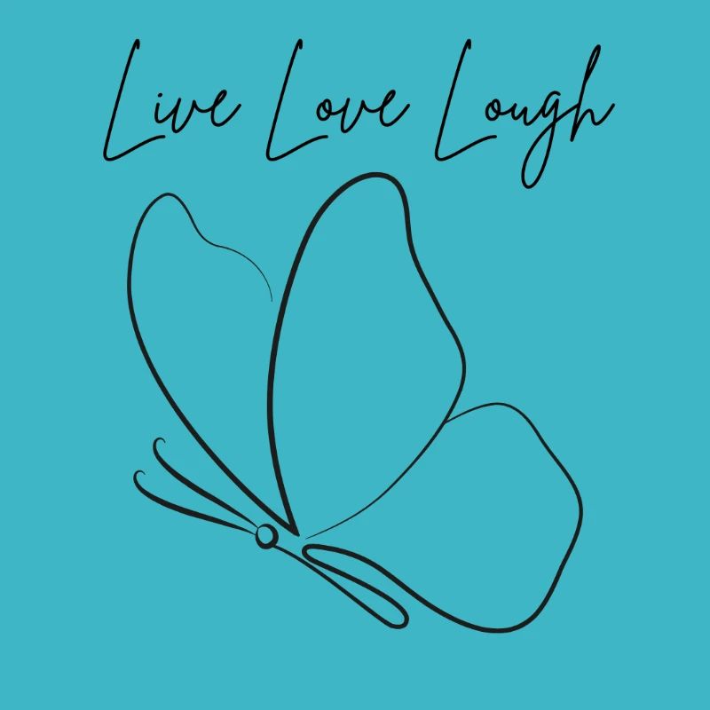 Live Love Lough Schmetterling