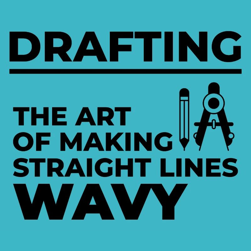 Architecte dessin lignes ondulées construction drôle