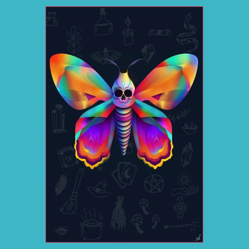 Sphinx tête de mort
