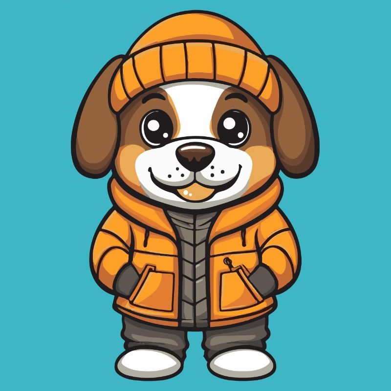 Dessin animé de chien de Saint-Bernard