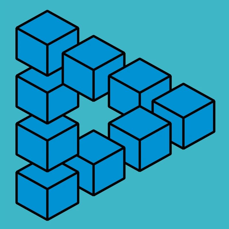 Optical illusion - Impossible figure