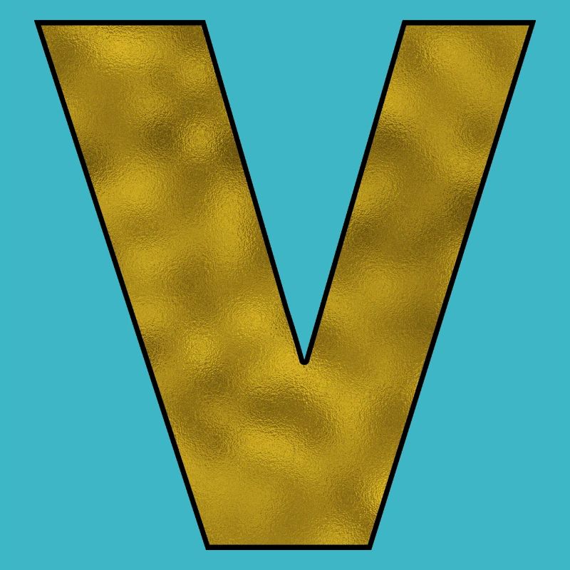 Lettre V Or