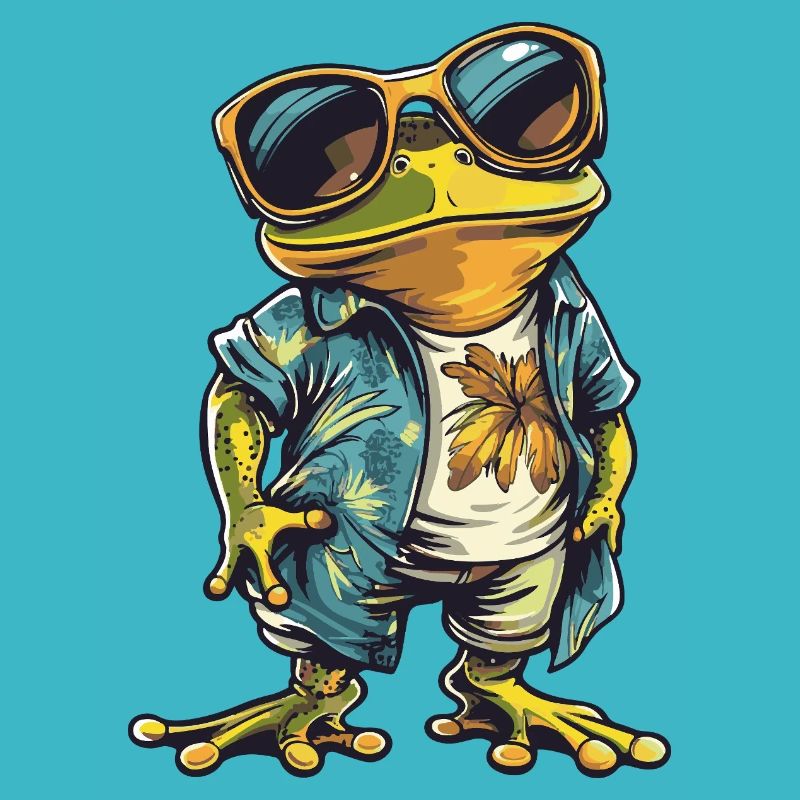 Frog Funny Summer
