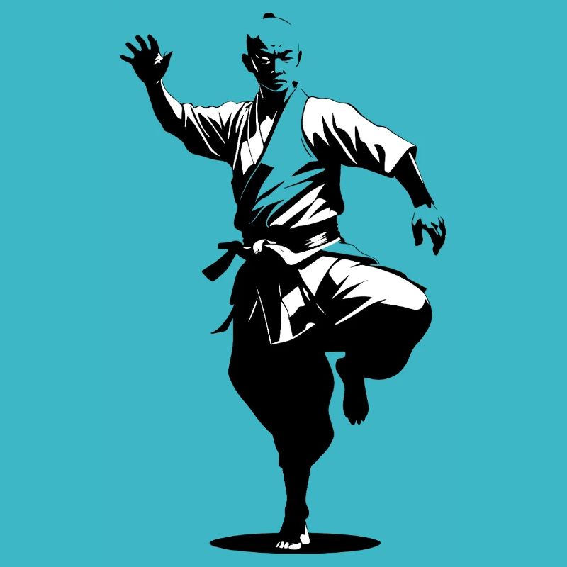 Shaolin Mönch - Kampfsport Sticker