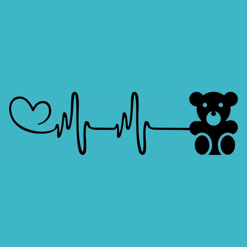 Teddy Bear Bear Pulse Heart