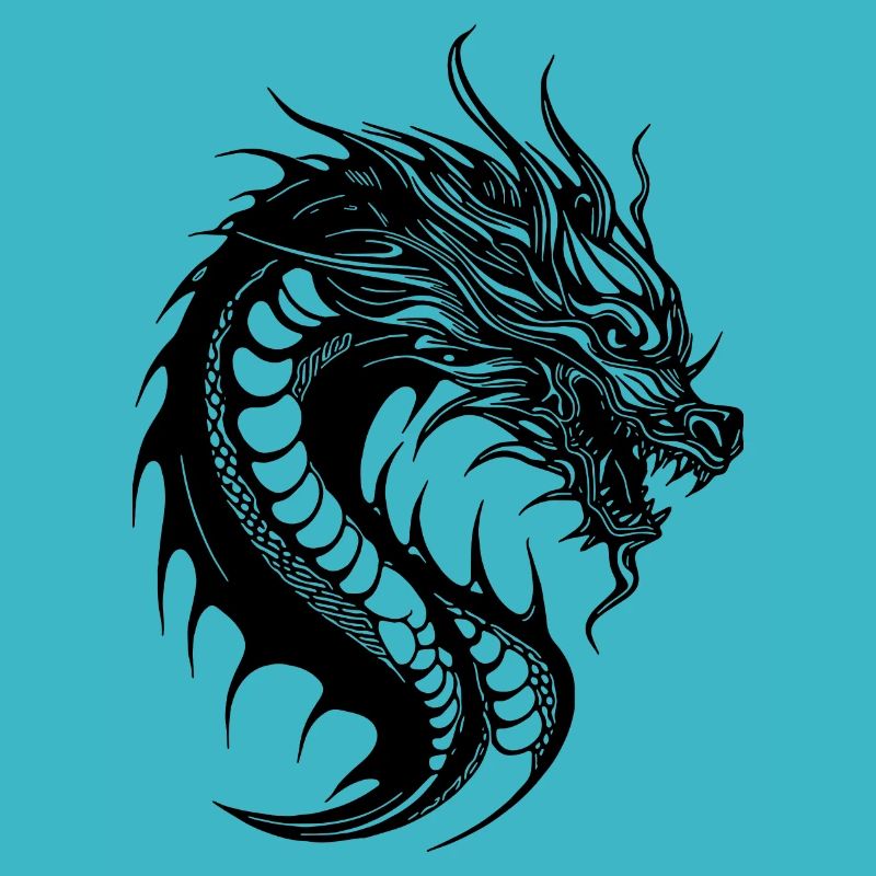 Vintager Schlangen Drache