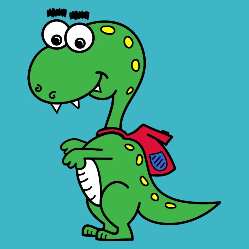 T-Rex avec sac à dos