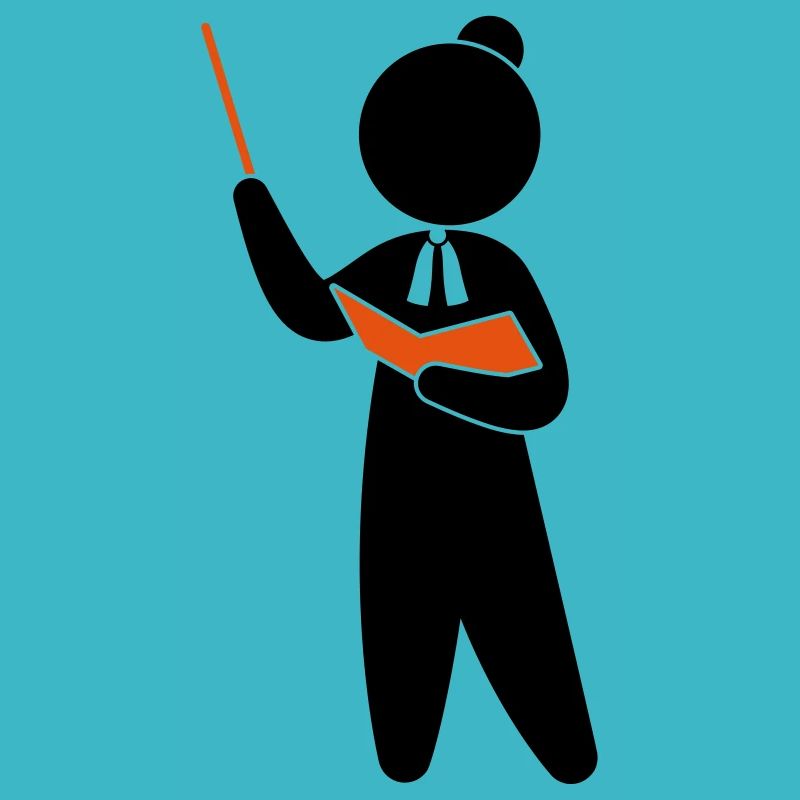 Ein Lehrer oder Professor schult sein Publikum