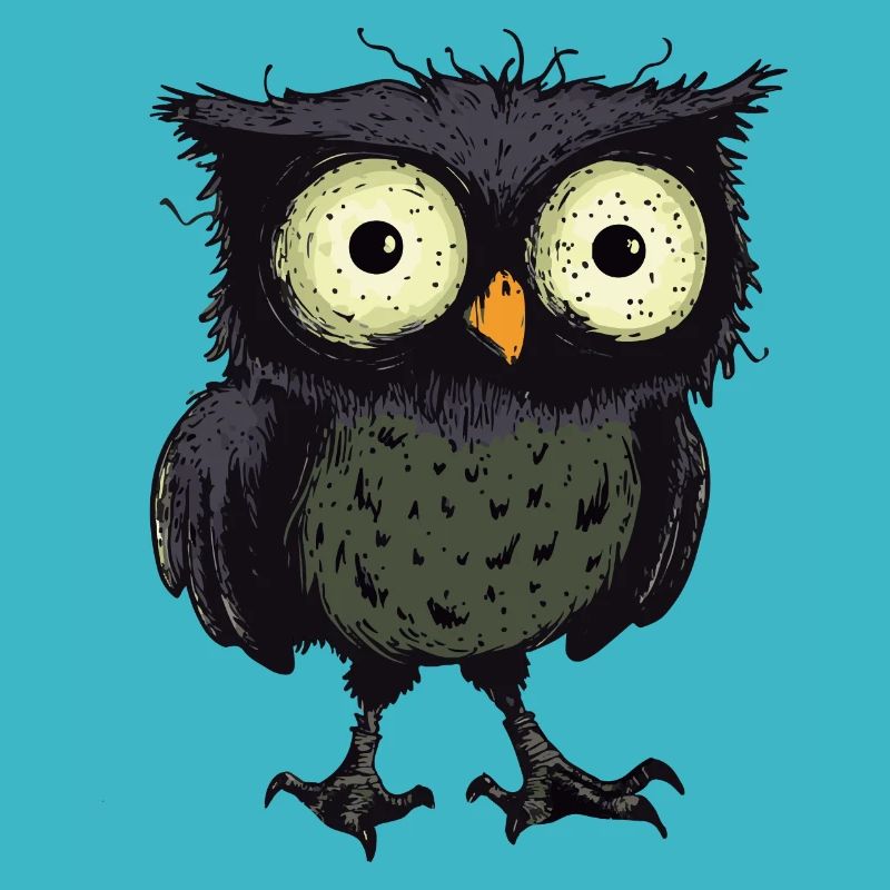 Owl Halloween Funny Zombie