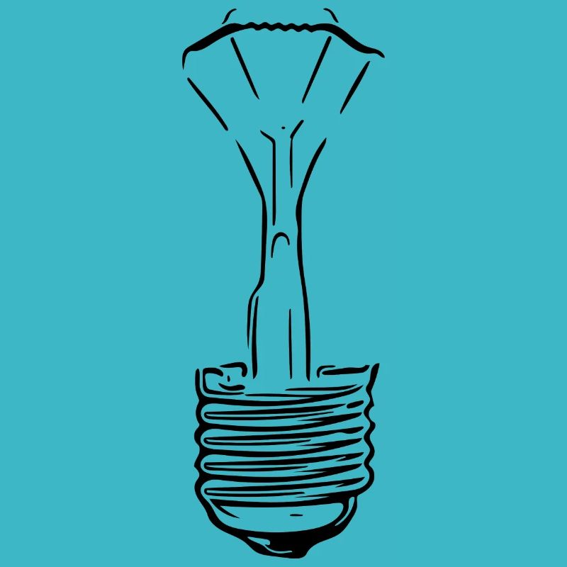 Lampe mit defektem Glaskolben