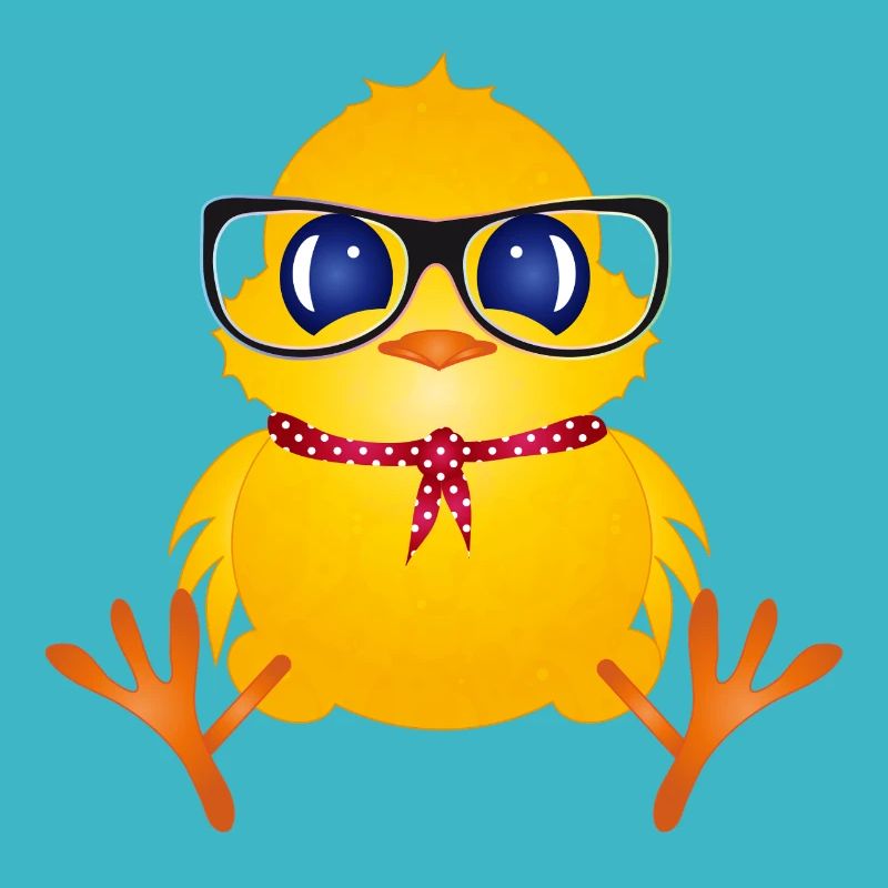 Cute chick with nerd glasses