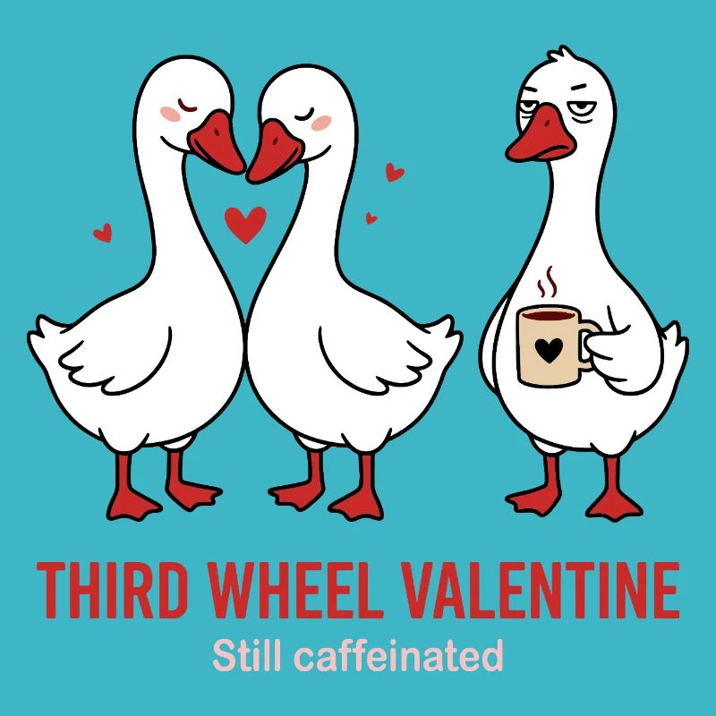 Third Wheel Valentine - Single Kaffee Design