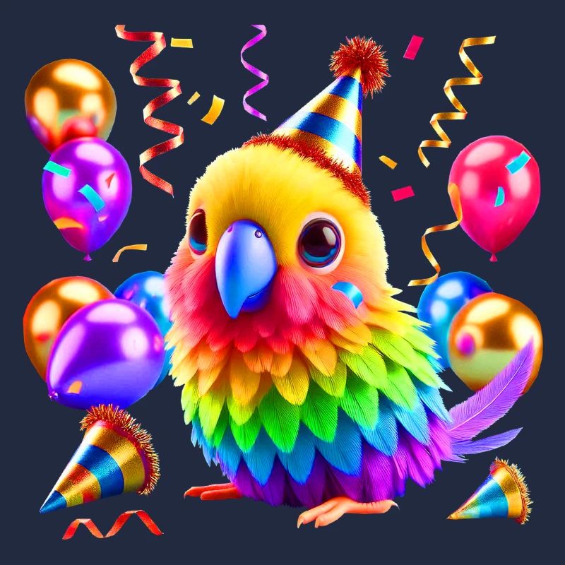 Bunter Party Papagei